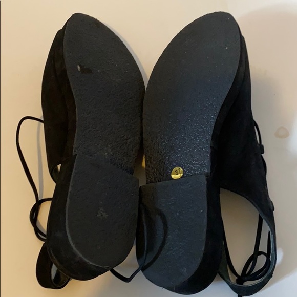 Browns peep toe lace up flats - Picture 4 of 5